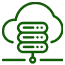 QuickBooks cloud hosting illustration showing Devices, cloud and business figures.