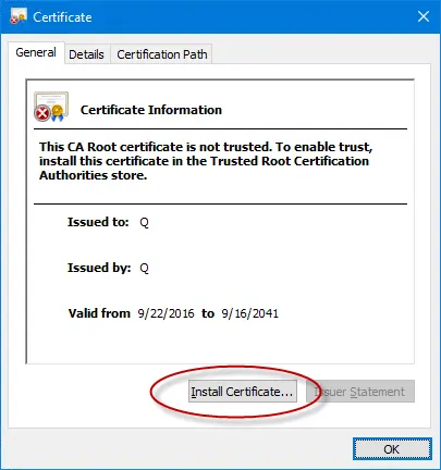 Install the Digital Signature Properly