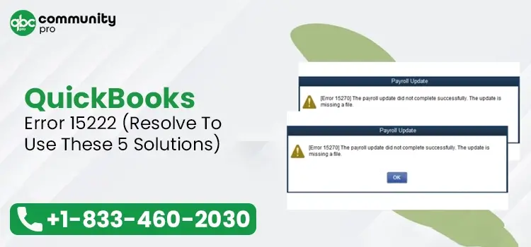 QuickBooks Error 15222