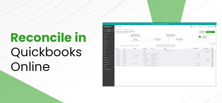 how to reconcile in quickbooks