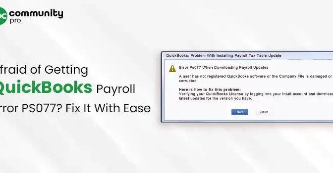 How to Fix QuickBooks Error PS077 During Payroll Update?