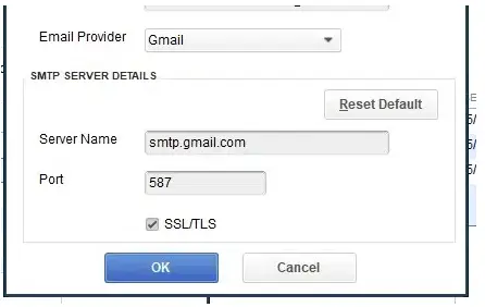 SMTP Server Details