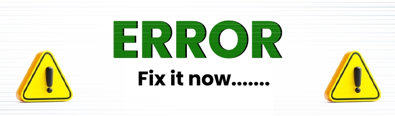 Error fix it now