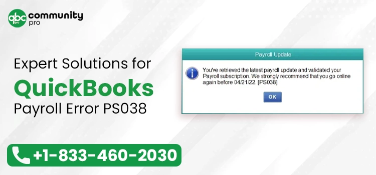 QuickBooks Payroll Error PS038