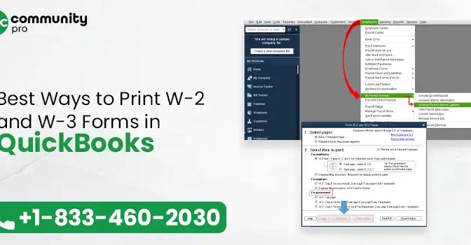Exploring The Best Ways to Print W-2 and W-3 Forms in QuickBooks 