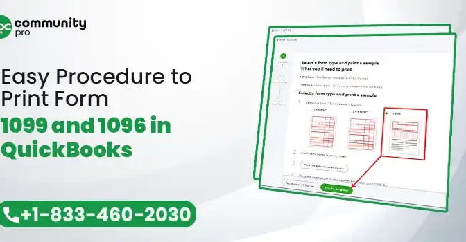 Easy Procedure to Print Form 1099 and 1096 in QuickBooks