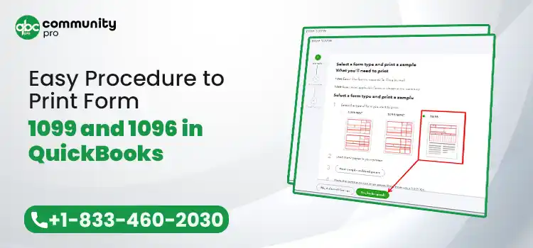 Print Form 1099 and 1096 in QuickBooks