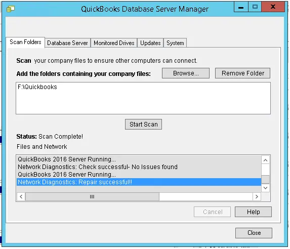 QuickBooks Database Server Manager