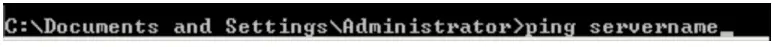 ping server name