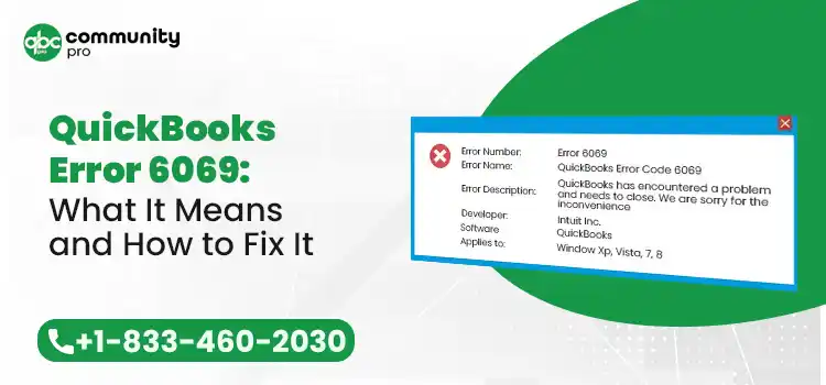 QuickBooks Error 6069