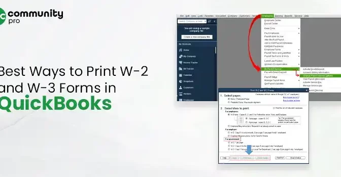 Print W-2 & W-3 Forms in QuickBooks (Complete Guide)